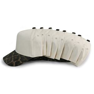 स्टॉक में Hb54 यूनिसेक्स थोक में दो टोन एक फ्रेम के फ्रेम कपास वेराकैप बेज रंग चीता तेंदुए बेसबॉल कैप - Product Image 3