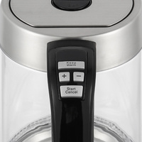 Bouilloire électrique en verre QUEENSENSE, nouveau design, 1,7 L, maintien au chaud avec contrôle de la température pour thé, café, bureau