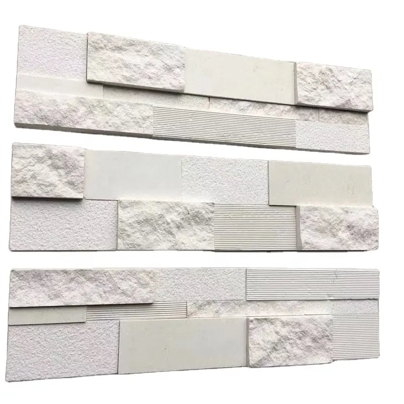 Stack Slate Stone Rectangle Office Building Exterior Wall Tiles Natural Outdoor Tiles Peel and Stick Stone Wall Tiles Split 2cm