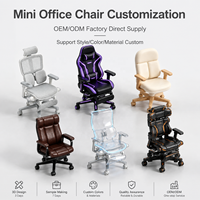 WEIMEI Chaise de bureau miniature personnalisée, modèle à l'échelle 1/6, mobilier pour maison de poupée, siège inclinable rotatif en résine plastique, couleur personnalisée