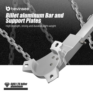 Barra de Refuerzo Superior Delantera para Automóvil BEVINSEE <span class=keywords><strong>E46</strong></span> para BMW Serie 3 323i 325i <span class=keywords><strong>325ci</strong></span> 328i 328ci 330i 2002-2004 2005 2006 - Product Image 4