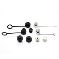 Connecteur circulaire M12 à 4 broches pour câble d'aviation, étanche IP68, en métal et plastique, assemblage mâle-femelle, code S