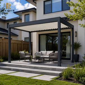Pérgola de Aluminio Motorizada RKOVE para Exteriores, Pérgola Moderna para Jardín o Patio, Ideal para Patios Pequeños - Product Image 5