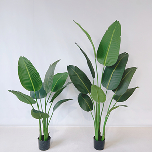 Banane Artificielle d'Intérieur avec Feuilles en Plastique Décoration Plante Oiseau de Paradis en Plastique - Product Image 6