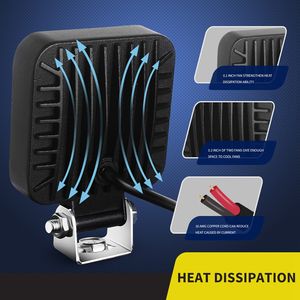 Focos Led de 2,5 pulgadas y 21W para <span class=keywords><strong>4x4</strong></span>, luz todoterreno, faro de trabajo, lámpara de punto, accesorios automotrices para coche para <span class=keywords><strong>Lada</strong></span>, camión, Jeep - Product Image 5