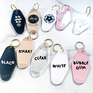<span class=keywords><strong>Porte</strong></span>-clés Motel vierge Logo personnalisé Motel Vintage <span class=keywords><strong>porte</strong></span>-clés acrylique pour bricolage étiquette de bagage étiquette artisanat cadeaux décorations - Product Image 5