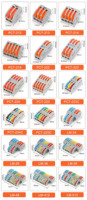 Borne de connexion rapide électrique Bornier de branche enfichable Fil de cuivre multicœur Connexion d'application d'alimentation