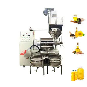 Efficient screw peanut oil cold press machinery soybean sunflower cook oil processing machine