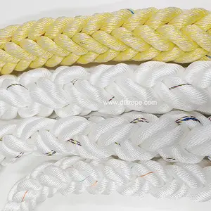 Corda PP de nylon e polipropileno de 8 fios para navios, corda grossa de amarração para venda, corda marinha forte de 40 mm e 50 mm