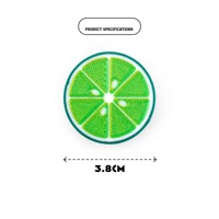 Feeron Orange Slice Fidget Coin, Magnetic Ratcheting Click Spinner, Mainan Pereda Stres EDC Cetak 3D dari PLA