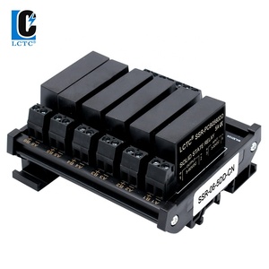 Módulo de relé de estado sólido, carril DIN de 6 canales, fácil de instalar, control de CC, CA, CC, positivo común, negativo - Product Image 6