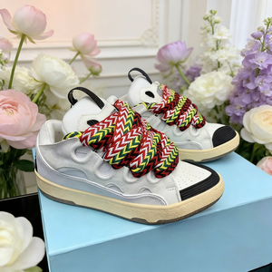 Zapatillas Bread para Hombre, de Cuero Genuino, Estilo Skate, con Cordones Trenzados Coloridos, Calzado Casual de Lujo para Skateboarding - Product Image 1