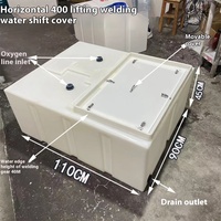 Couvercle mobile carré horizontal boîte de pêche Tendon de boeuf voiture seau à poisson Flip-Top stockage d'aquaculture en plastique Durable