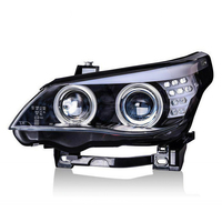 Phares à LED Angel Eye pour BMW M5 E60 E61 LCI 2006 2007 2009 2010, ensembles de phares de croisement avec lentilles, paire complète