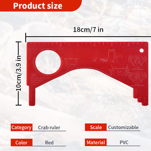 7 inch chuyên nghiệp PVC tôm hùm & Cua đo Cai Trị - Product Image 5