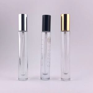 Flacon de <span class=keywords><strong>parfum</strong></span> rond en verre transparent de haute qualité, sur mesure OEM, à fond épais, avec bouchon à vis et <span class=keywords><strong>diffuseur</strong></span>, 10 ml - Product Image 4
