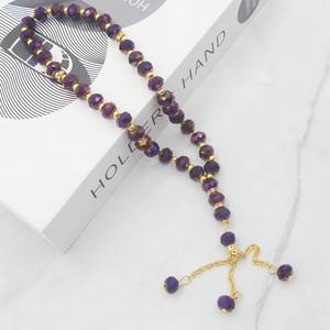 Suministros de fábrica al por mayor: Cuentas de vidrio étnicas YASEEN de 10 mm de color sólido, Tasbih de 33 piezas, regalo religioso de recuerdo para Eid Mubarak - Product Image 1