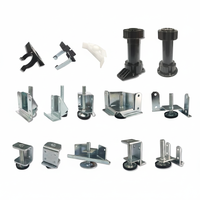 Pieds de nivellement robustes pour meubles de cuisine, conformes RoHS, réglables pour armoires et placards