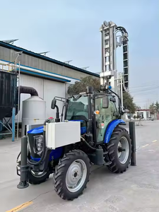 200m 트랙터 장착 수중 시추 장비 50Kw 4륜 구동 트랙터형 간단 유압 시추기 - Product Image 4