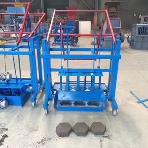 QT paver khối máy/rỗng khối máy làm/lồng vào nhau làm bê tông Máy Móc-xi măng truyền dẫn tay lát tường - Product Image 4