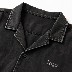 Polo de bowling vintage personnalisé, style rétro vieilli, coupe oversize à épaules tombantes, logo brodé sur mesure, OEM - Product Image 2