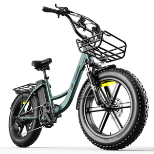 Fat tire adult e-bike 20 Inch 250W Brushless Motor 48V Lithium Battery 7-Speed <b>LED</b> Display Front Suspension Electric City Bike - Product Image 4