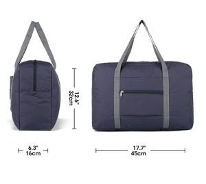 Sac de sport et de voyage pliable unisexe en polyester avec fermeture éclair pour avion, motif personnages - Product Image 4
