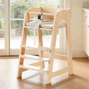 Chaises hautes en bois réglables en hauteur, tabourets de toilette pour bébés, pour la crèche, la salle à manger, l'étude, le restaurant - Product Image 6