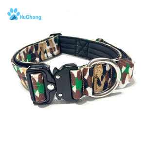 <span class=keywords><strong>Collar</strong></span> Táctico para Perro de Lujo Personalizado, de Nailon con Acolchado Suave, Hebilla Metálica Grabada con Láser y Asa - Product Image 1