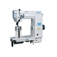 QS-9920 à double aiguille poste lit Laura machine grand crochet robuste triple alimentation point noué machine à coudre industrielle cuir