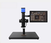 Microscope numérique HD 4800W 1080P avec vidéo en temps réel SS-033 et éclairage spiralé à intensité variable pour l'inspection de cartes PCB, de pièces de monnaie et de composants de précision