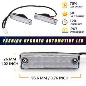 Eclairage de plaque d'immatriculation à LED pour Toyota 4Runner <span class=keywords><strong>1996</strong></span>-2024 Sequoia Sienna <span class=keywords><strong>Previa</strong></span> 10 Series Land Cruiser Prado 2000 series 2019 - Product Image 5