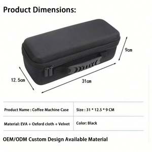 Estuche de Viaje Negro de EVA para Cafetera, Molinillo de Café y Accesorios para Camping - Product Image 4