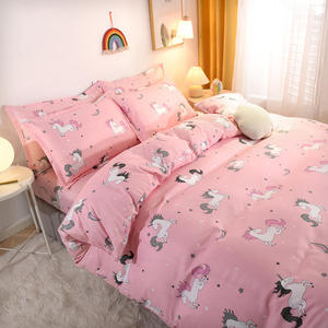 Literie <span class=keywords><strong>licorne</strong></span> 3 pièces ensemble <span class=keywords><strong>de</strong></span> literie imprimé dessin animé <span class=keywords><strong>licorne</strong></span> rose mignon housse <span class=keywords><strong>de</strong></span> <span class=keywords><strong>couette</strong></span> pour adolescents ensemble <span class=keywords><strong>de</strong></span> lit <span class=keywords><strong>licorne</strong></span> - Product Image 4