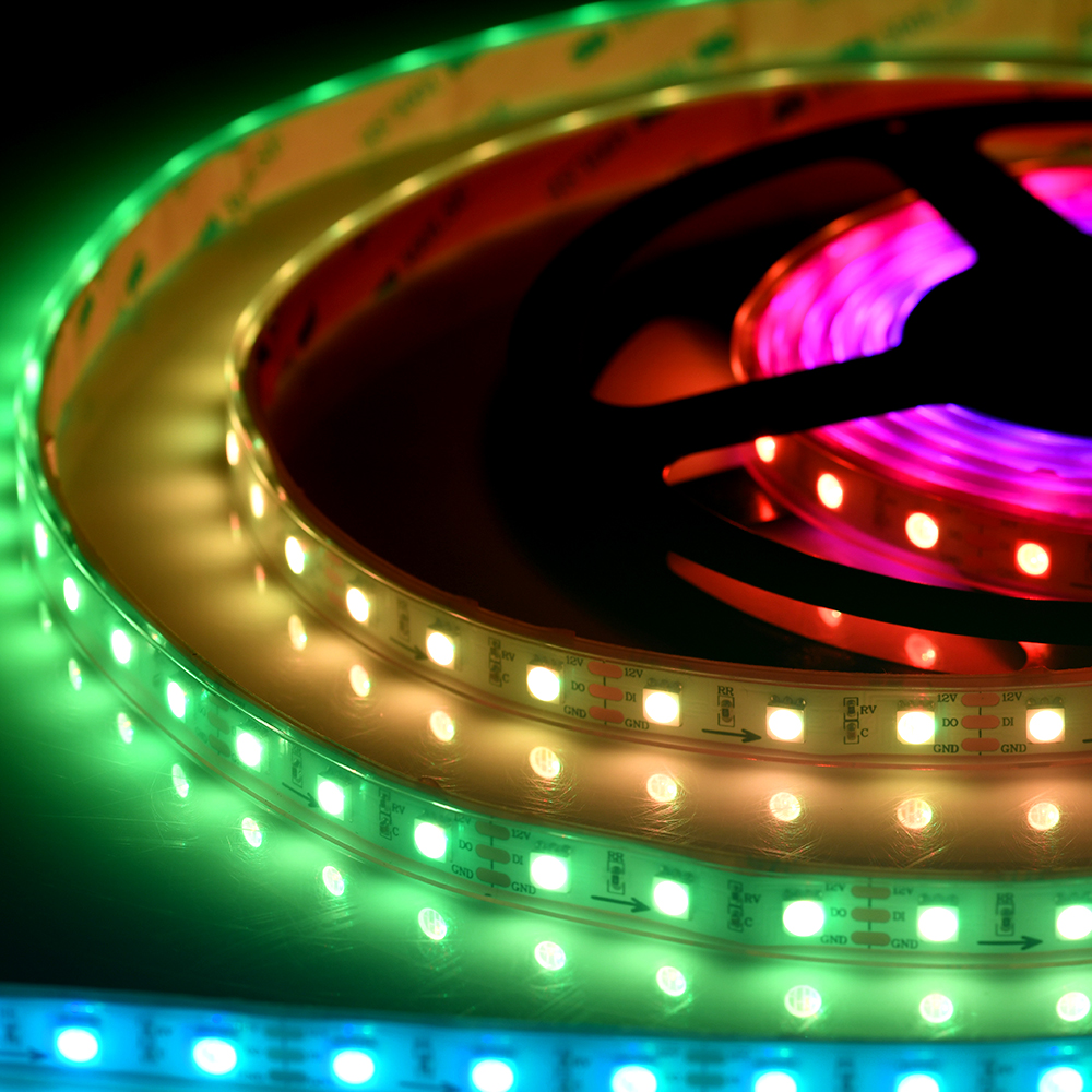 WS2811 Addressable Digital RGB Light 12V Built-in IC 60led Waterproof IP65 IP67 IP68 RGB LED Strip