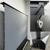 Pantalla Eléctrica de Piso ALR de 72'' a 120'', Automática, de Alta Gama, con Rechazo de Luz Ambiental, Motorizada, para Proyector Láser UST 4k