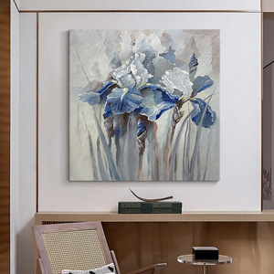 Hand Painted Oil Painting Abstract Floral Art <b>Large</b> Size Modern Minimalist Living Room Sofa Background Wall Decor - Product Image 4