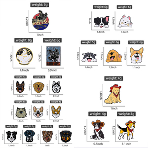 Broche de Perro Vaquero Adorable, Pin de Esmalte de Perro Espacial de Dibujos Animados, Broches de Perros Border Collie y Corgi, Insignia para Ropa, Joyería, Regalo para Amigos - Product Image 1