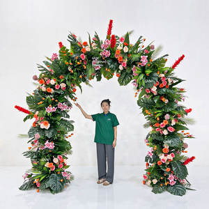 قوس زهور بتصميم جديد من GLW لمناسبات الزفاف ديكور الحفلات قوس مربع للزهور إطار قوس مذهل لمناسبة الزفاف - Product Image 4