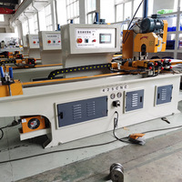 Máquina de Corte de Tubos Automática CNC Hidráulica y Neumática, Máquina de Corte de Esquinas de Tubos Cuadrados
