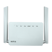 JUQU Menggunakan Modem Nirkabel Kecepatan Tinggi 10 Gigabit HN8145X6 ONU AX3000 WiFi 6 Dual-Band XGPON/10G EPON dengan Port 4GE+1TEL+1USB, Garansi 1 Tahun