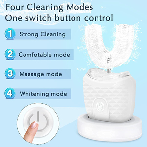 U Shaped Type Toothbrush 360 Degrees Ultrasonic Children Whitening Silicone Automatic Electric Toothbrush - Product Image 3