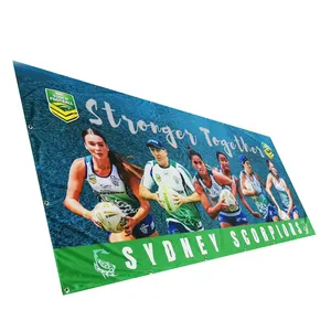 Vinyl Banner Tamanho Grande Malha Tecido Pendurado Banners De Eventos Atacado Publicidade Ao Ar Livre PVC Dye Sublimation Printing