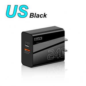 EU US UK <b>Plug</b> Multiple Ports 2 Port USB+Type-C Mobile Phone Charger QC3.0+PD Fast Charger Smartphone Fast Charging <b>Adapter</b> - Product Image 6