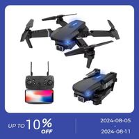 Drone Quadricoptère Pliable Télécommandé E88 Professionnel avec Caméra HD 4K Grand Angle et FPV Sans Fil – Idéal Cadeau
