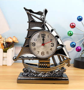 Decoración de lujo, piezas de decoración para el hogar, juego de estatua de ciervo decorativa con reloj de mesa de escritorio - Product Image 4