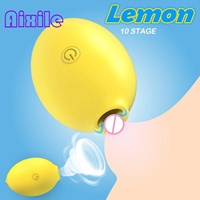 Vibrateur clitoridien Lemon, jouet sexuel pour adultes, stimulateur de succion des mamelons et anaux, 10 modes de vibration et de succion pour femmes et couples