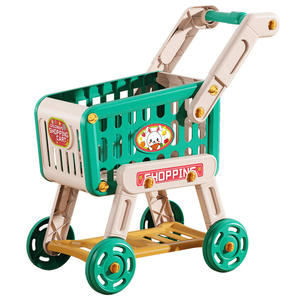 Chariot d'épicerie en plastique de grande taille pour enfants chariot de supermarché <span class=keywords><strong>jouet</strong></span> fruits légumes <span class=keywords><strong>caisse</strong></span> <span class=keywords><strong>enregistreuse</strong></span> jouets éducatifs pour bébés - Product Image 1