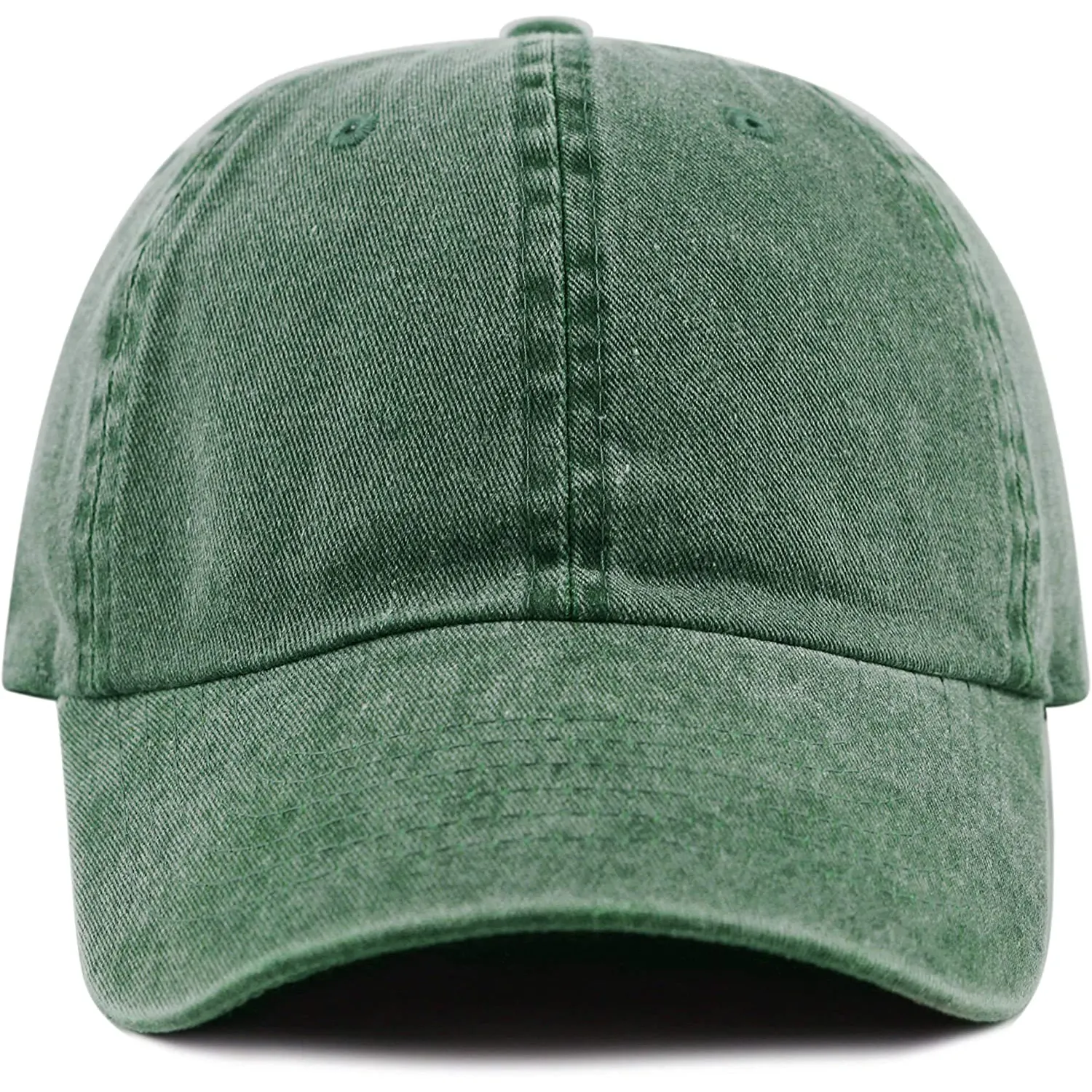 Washed Dad Caps Hats Wholesale 6 Panel Custom Vintage Stone Sports Cotton High Quality Green Baseball Cap 6パネルHat Plain