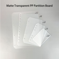 Séparateurs de classeur à 6 anneaux en PP, onglets d'indexation pour feuilles mobiles A4 B5 A5 A6 A7, organiseur de documents, insert pour agenda